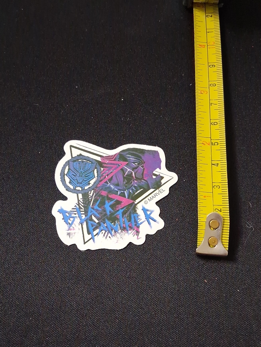 Marvel Black Panther Waterproof Sticker — Purple, Blue, Black